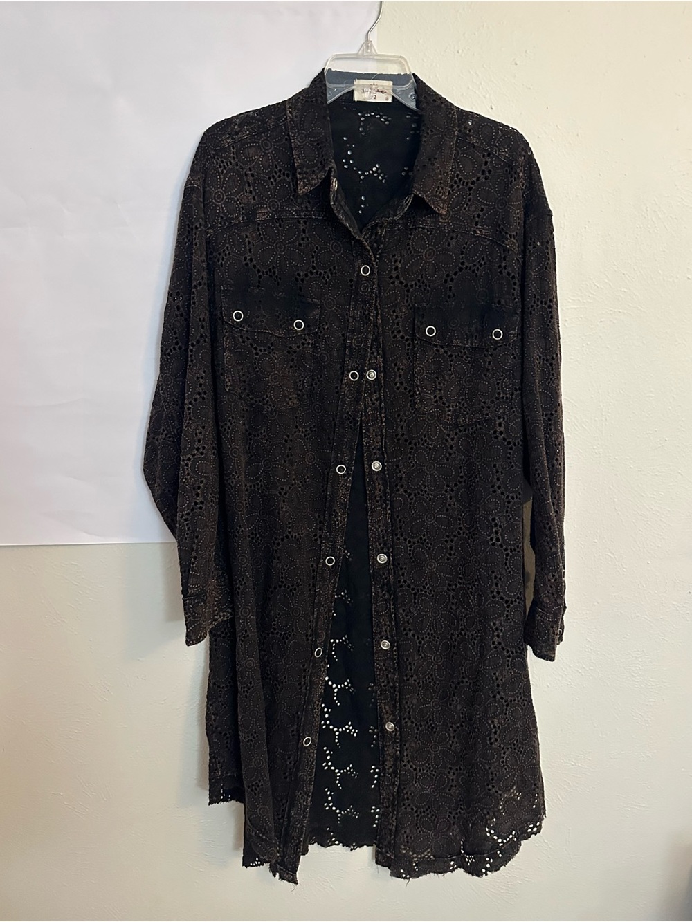 Mineral Wash Eyelet Snap Duster